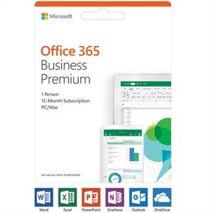 Microsoft Office 365 Business Premium - 1 User - 1 Year -Commercial -Box